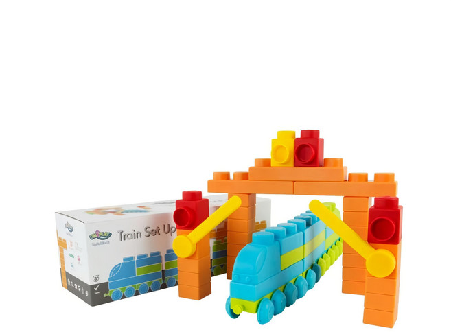 UNiPLAY 抗菌軟積木 交通系列, 火車升級組, 1組