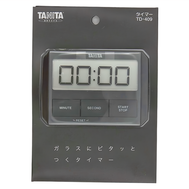 TANITA 塔尼達 TD409 電子計時器, 黑色, 1盒