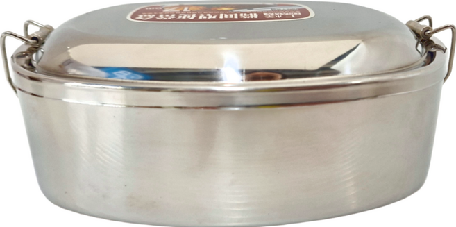 OSAMA 王樣 便當盒 17cm 304不銹鋼 SGS檢驗合格, 銀色, 1個