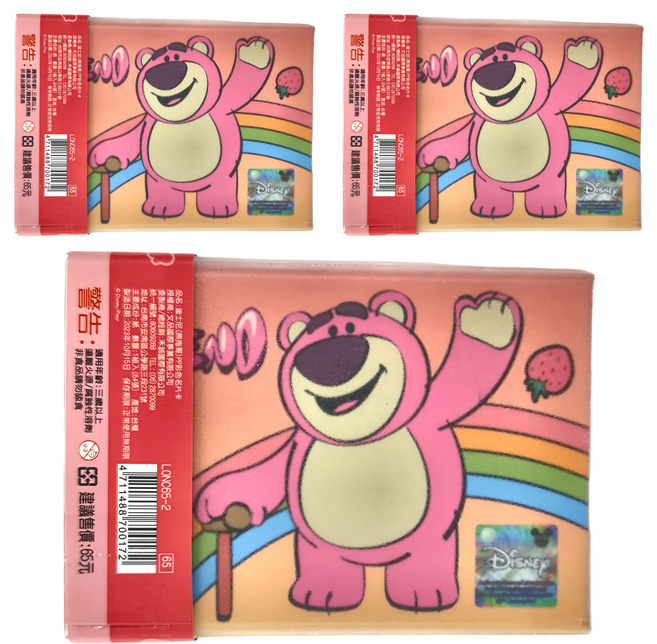 TOY STORY 玩具總動員 熊抱哥PP彩盒名片卡 Set 彩虹打招呼 3入, 3盒