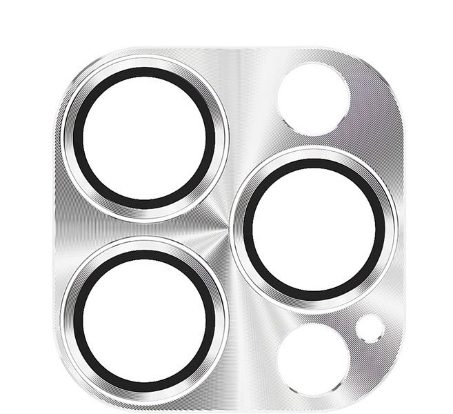 TOTU 拓途 鋼化玻璃膜鋁合金一體式鏡頭保護貼 鎧甲銀色, 1個