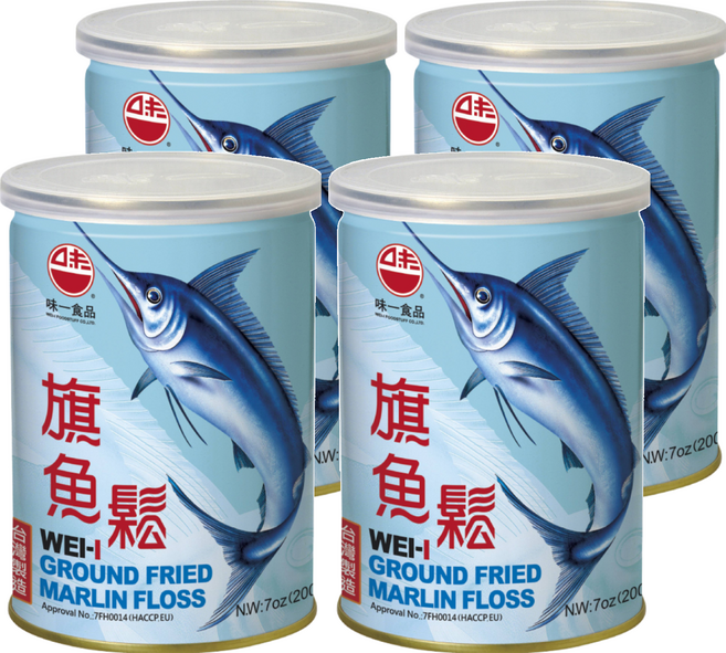味一食品 旗魚鬆, 200g, 4罐