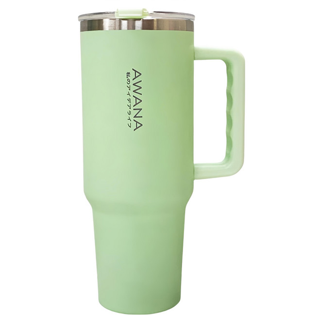AWANA 馬卡龍手把酷冰杯 AB-1200, 1個, 1200ml, 薄荷綠