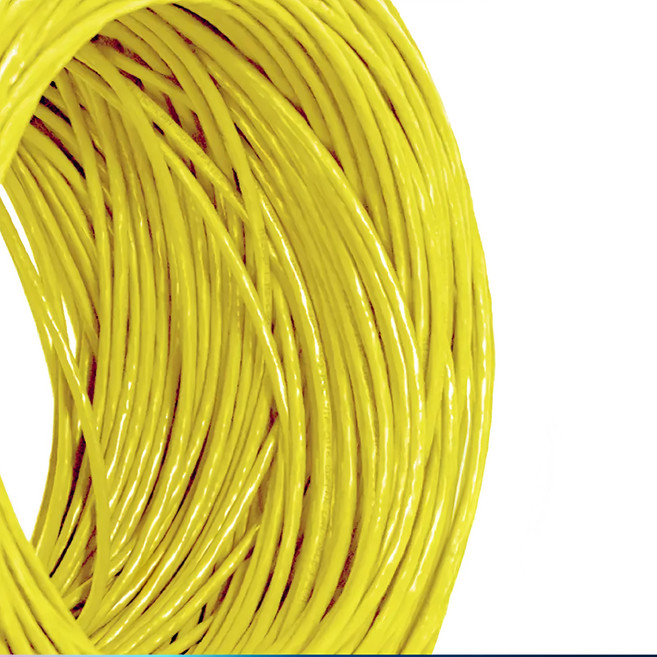 POLYWELL 寶利威爾 CAT6 UTP 網路線箱線 PW15-W59-B013, 黃色, 1盒, 100m