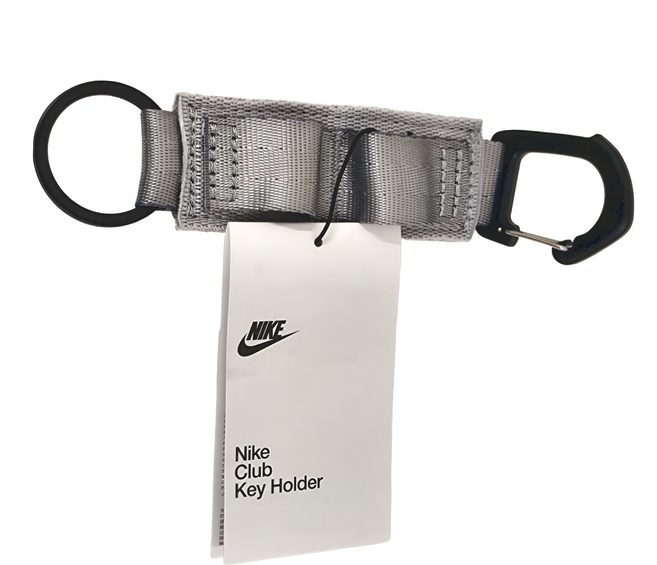 NIKE 耐吉 CLUB 鑰匙扣 N1010035007OS, 灰色, 1個