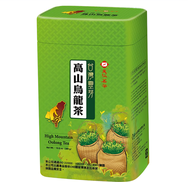 天仁茗茶 台灣靈芽高山烏龍茶, 300g, 1罐, 1罐