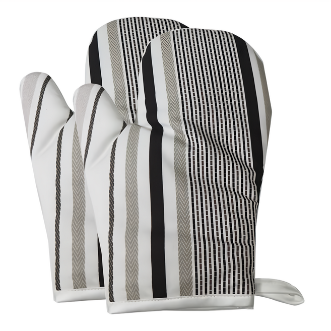 J&N 條紋隔熱手套 Set 29*20cm 100%聚酯纖維 透氣快乾防霉, 2個