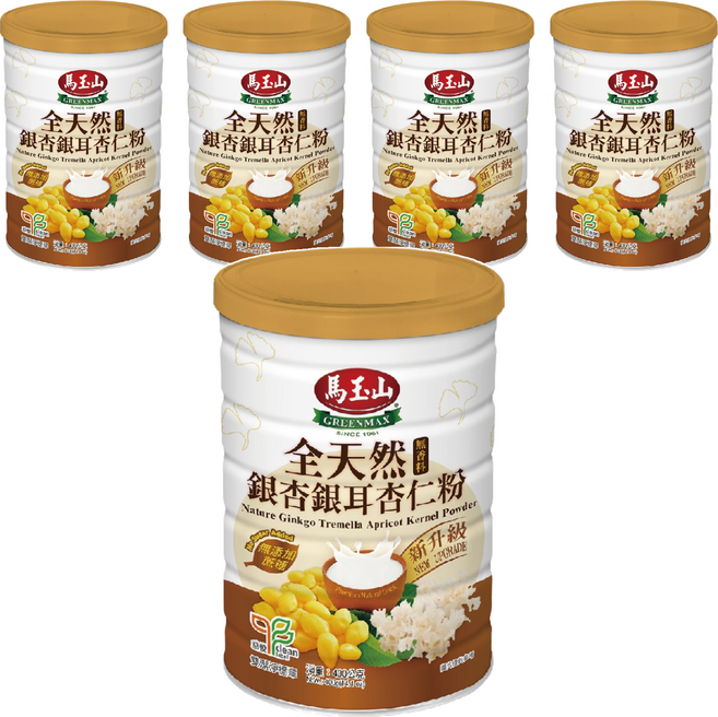 馬玉山 全天然銀杏銀耳杏仁粉, 400g, 5罐