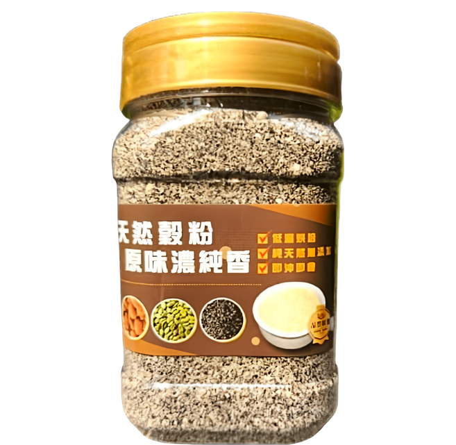 品鮮生活 研磨黑芝麻杏仁粉, 380g, 1罐