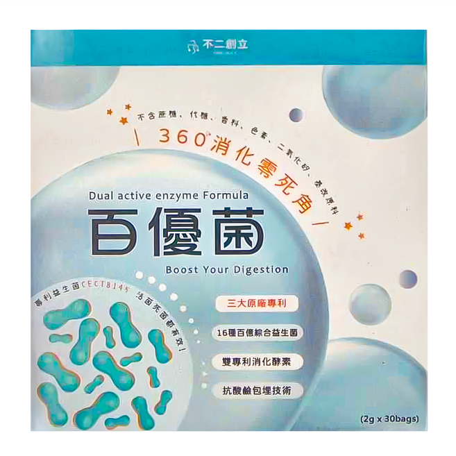 ONE-WAY 不二創立 百優菌, 2g, 30條, 1盒