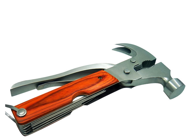 戶外居家車用多功能組合安全錘 - 不鏽鋼+電木把手, 電木把手, 1支