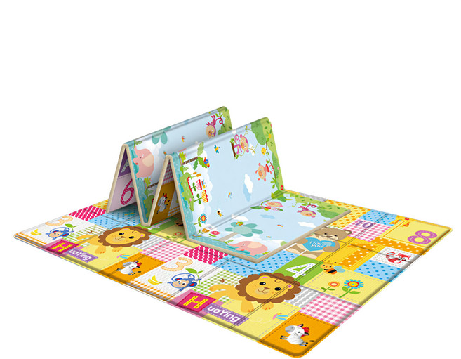 vanibaby 母嬰生活 XPE雙面折疊地墊 爬行地墊 高密度 高回彈, 獅子王 + 森林動物