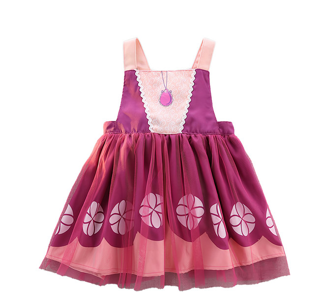 女童款 防水防髒圍兜公主禮服