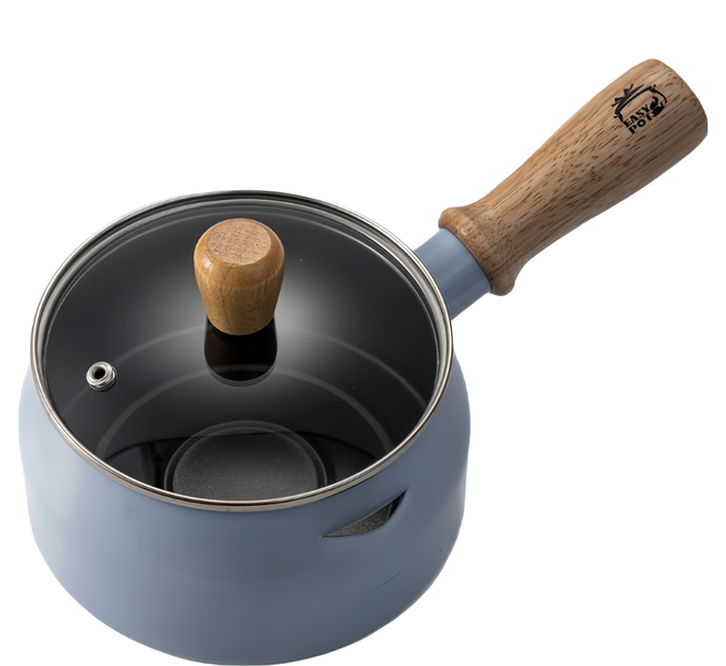 EASYPOT 耐水煮塗層 快煮不沾鍋, 14cm, 藍色, 1個