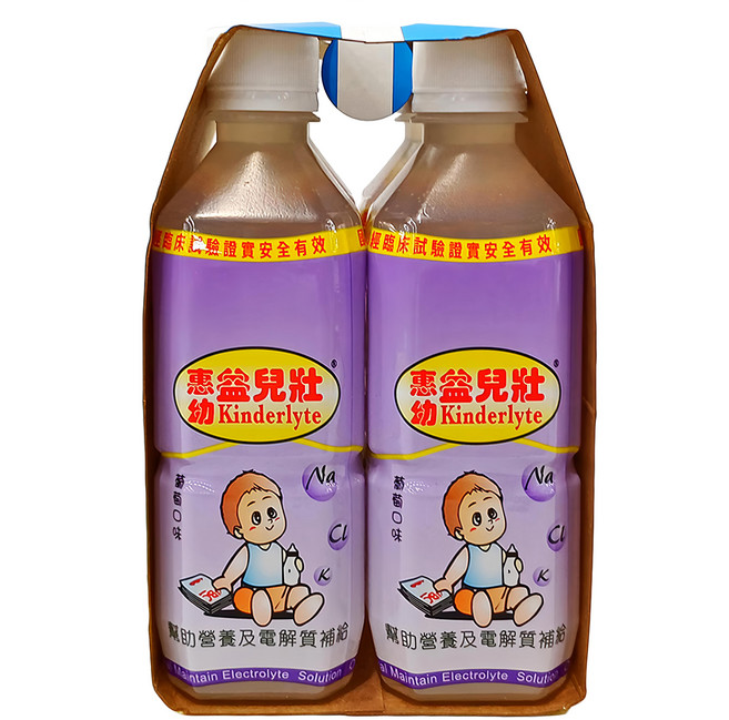Hwei Yow 惠幼 益而壯 電解質水 葡萄口味, 360ml, 4瓶