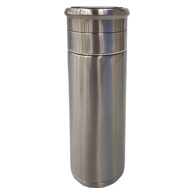 BLACK HAMMER 台灣公司貨 茗香陶瓷不鏽鋼泡茶保溫杯, 銀色, 500ml, 1個