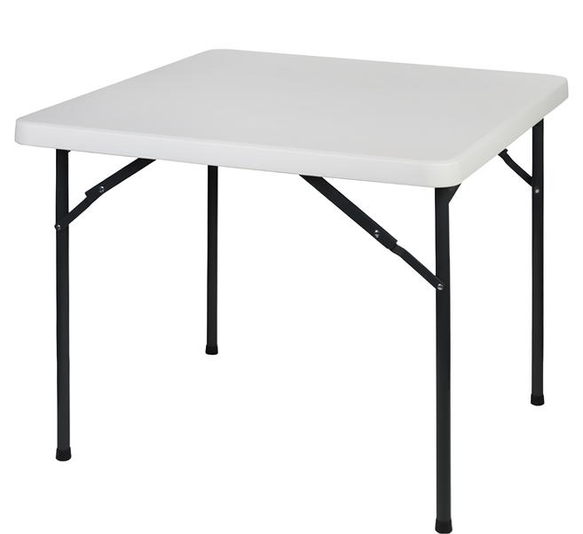 Cotton Field 棉花田傢飾 海爾多功能方形折疊桌, 白色