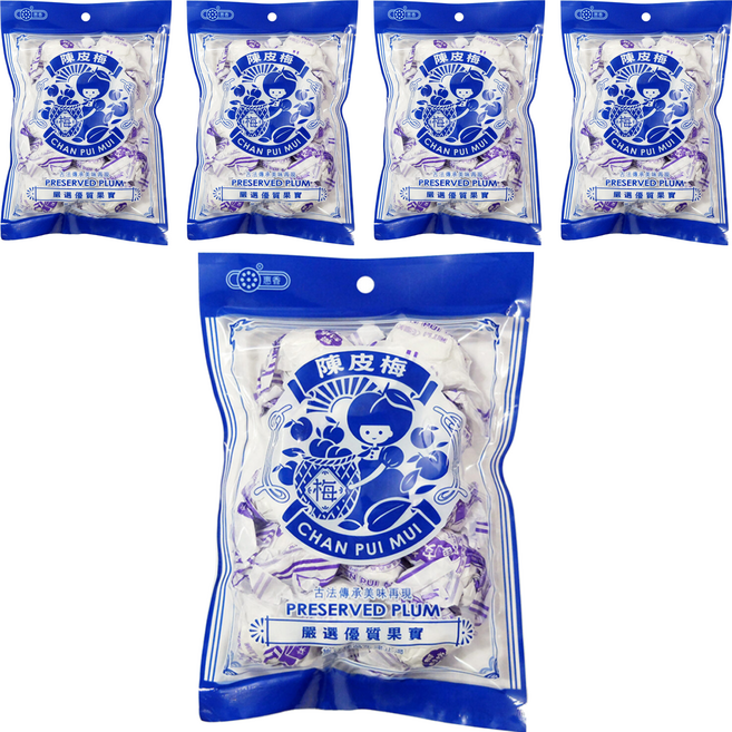 惠香 陳皮梅, 130g, 5袋