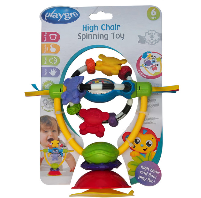 playgro 培高 高椅翻轉探索球 嬰兒玩具 多色, 高椅翻轉探索球 多色, 1個