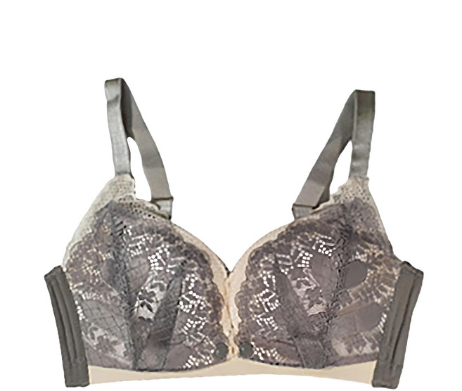 香草甜心 清新蕾絲萊卡無痕前開式無鋼圈哺乳內衣