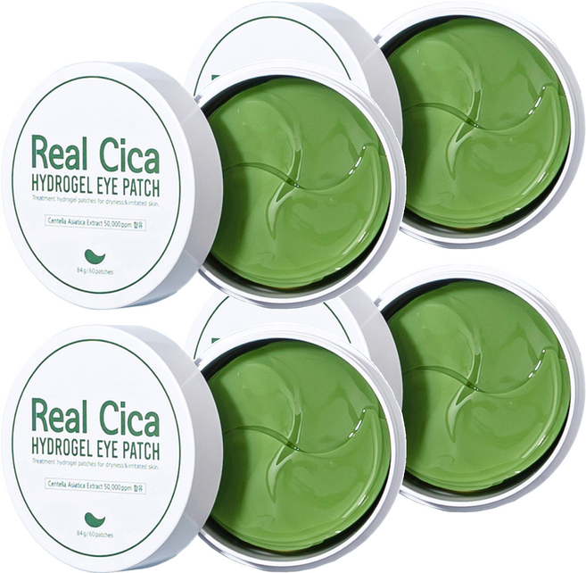 Prreti Real Cica 積雪草水凝膠眼膜, 60片, 4罐