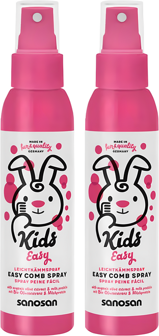 sanosan 兒童柔順髮香噴霧 覆盆子香, 125ml, 2瓶