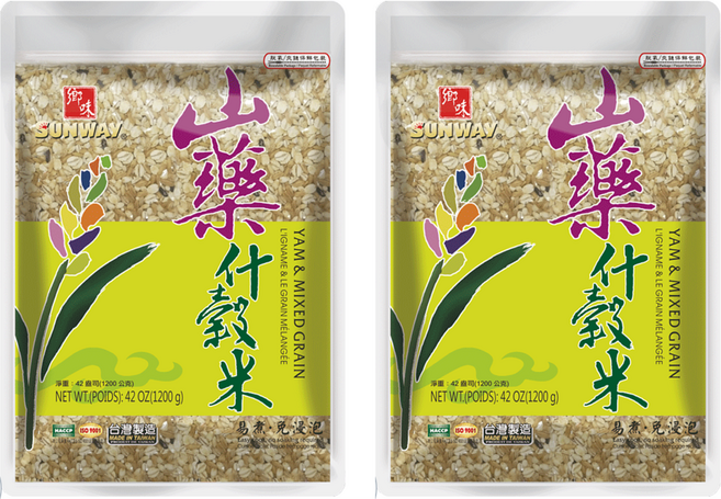 SUNWAY 鄉味 山藥十穀米, 1.2kg, 2包