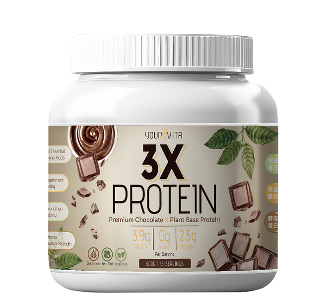 Your Vita 優維特 機能三效蛋白飲 可可, 500g, 1罐