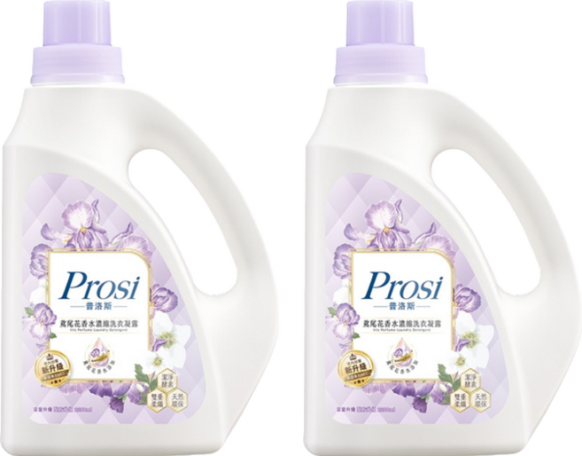 Prosi 普洛斯 室內晾曬香水濃縮洗衣凝露 鳶尾花, 2.2L, 2桶