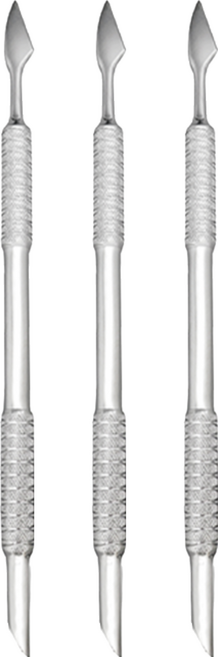 SUNDEN 極 專業卸甲修皮推刀 斜口錐形 不鏽鋼材質 防滑手柄, SD1535, 3支