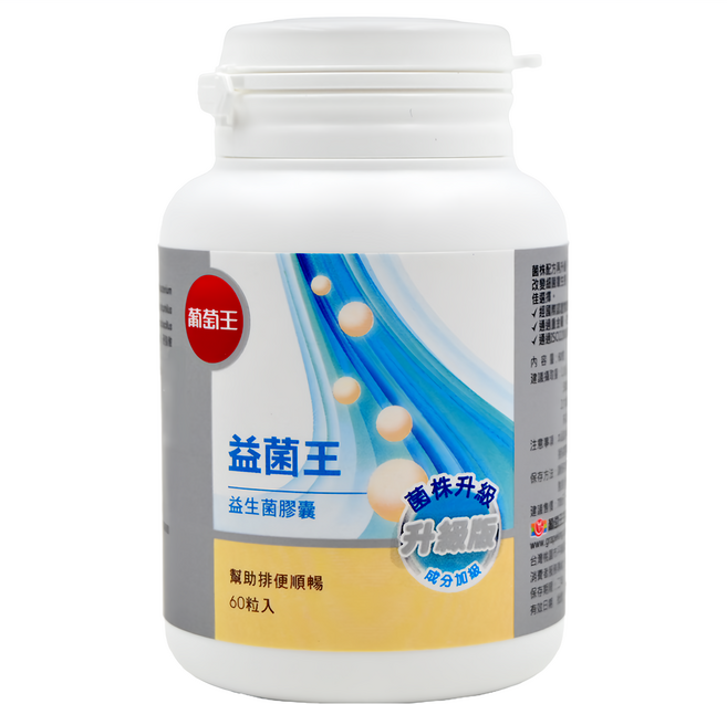 葡萄王 益菌王, 60顆, 600mg, 1罐