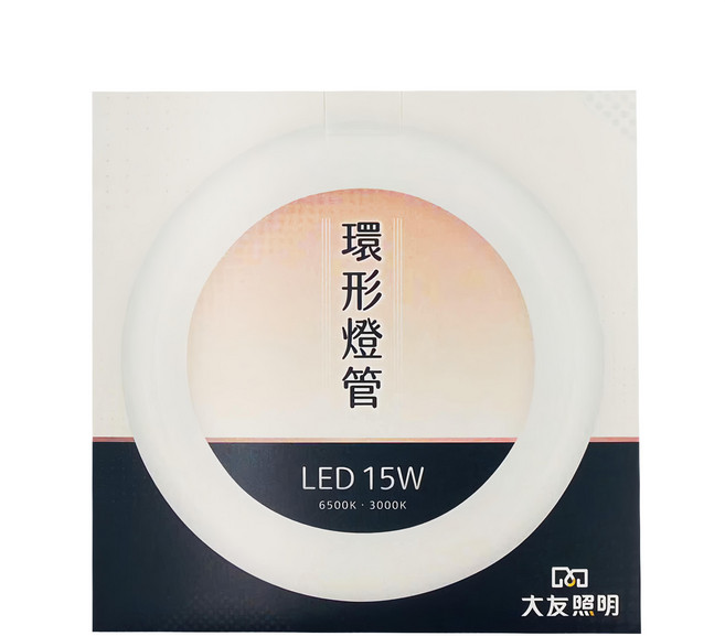 INNOTEK 大友照明 LED環形燈管 15W, 白光, 1個