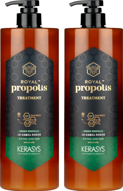 KERASYS 綠蜂膠活力光澤護髮乳, 1L, 2瓶