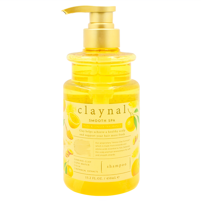 claynal 胺基酸白泥頭皮SPA護理洗髮精 生薑柚子, 450ml, 1瓶