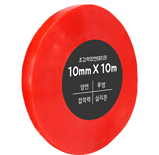 DADA 高黏度無痕防水雙面膠帶 10 毫米*10 公尺 透明, 3個