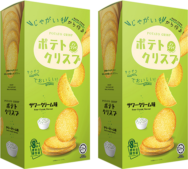 Win2 日本版 馬鈴薯脆餅 洋蔥酸奶味, 160g, 2盒