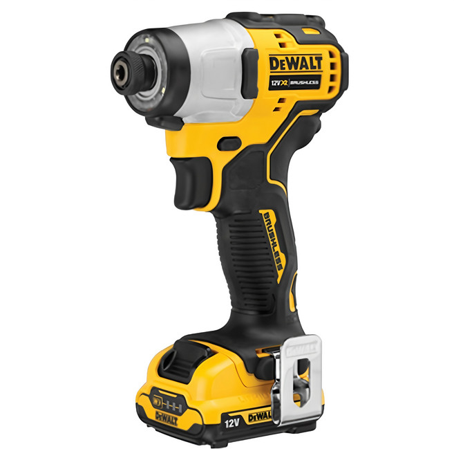 DEWALT 得偉 12V 無碳刷衝擊起子機 3.0Ah雙電池 DCF801L2, 1個