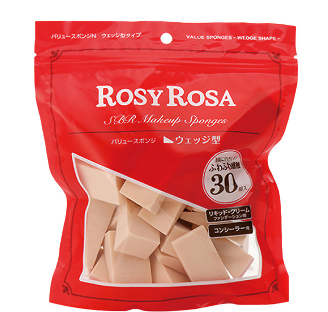 ROSY ROSA 粉底液粉撲 30入, 三角形, 1包