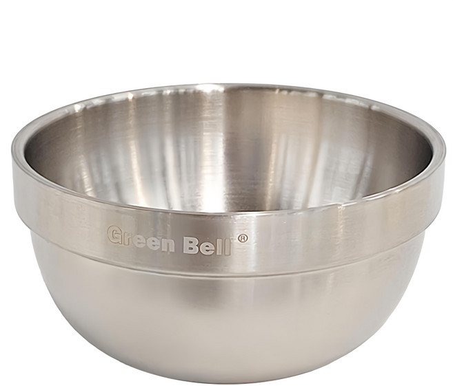 Green Bell 綠貝 316不銹鋼隔熱白金碗, 銀色, 1個