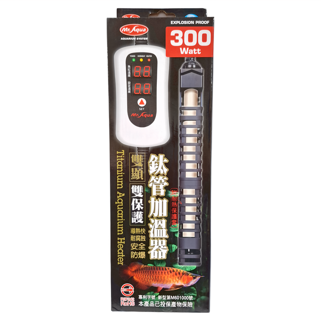 Mr.Aqua 水族先生 鈦管雙顯示加溫器, 1個