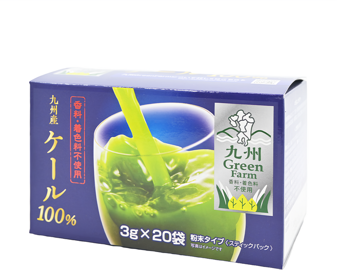 Global Garden 盛花園 日本九州產 100%羽衣甘藍菜青汁 20入, 60g, 1盒