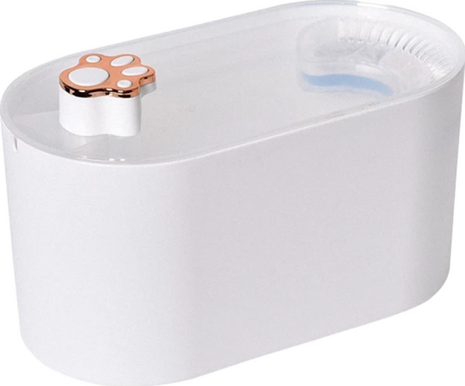 Truly House 寵物智慧飲水機 三重過濾 25 x 13 x 13cm 3L 346g, 白色, 1個