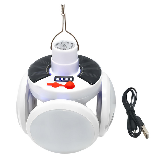 充電飛碟燈, 1個, 白色