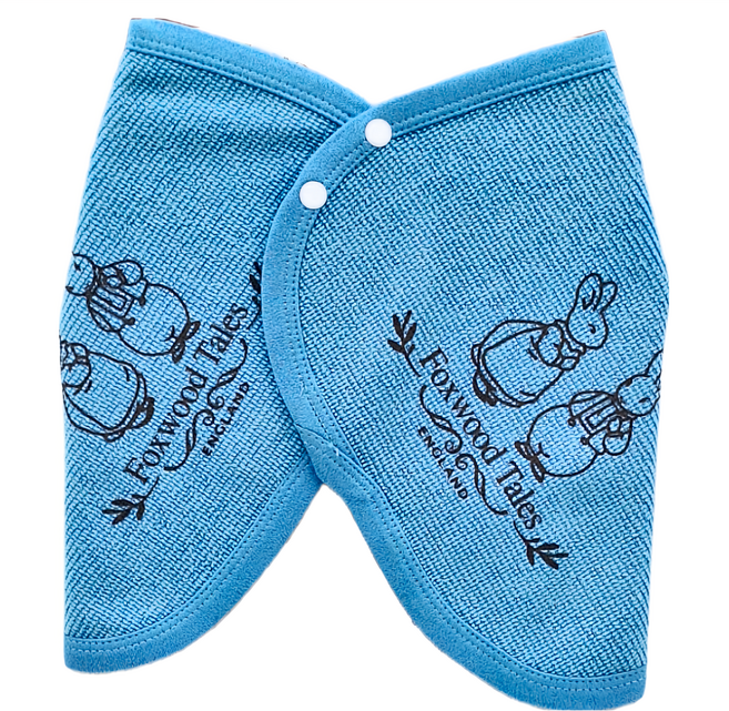 Foxwood Tales 狐狸村傳奇 百變狐狸巾 枕頭巾/小披肩 25%尼龍 75%聚酯纖維 台灣製造, 藍色, 1條