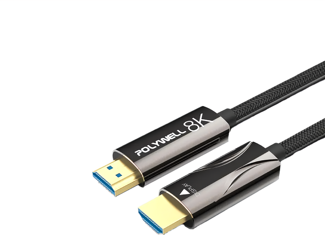 POLYWELL 寶利威爾 HDMI 光纖線 2.1 PW15-W60-R040, 40m, 1條