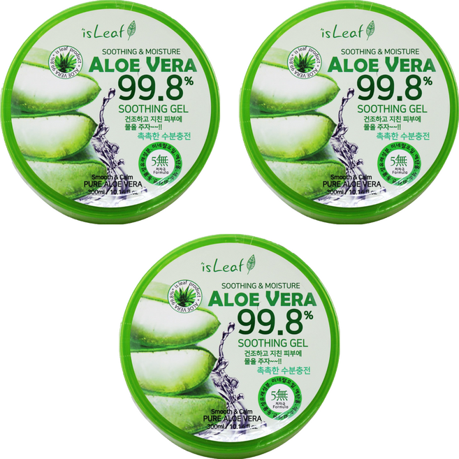 isLeaf 蘆薈保濕凝凍, 300ml, 3件