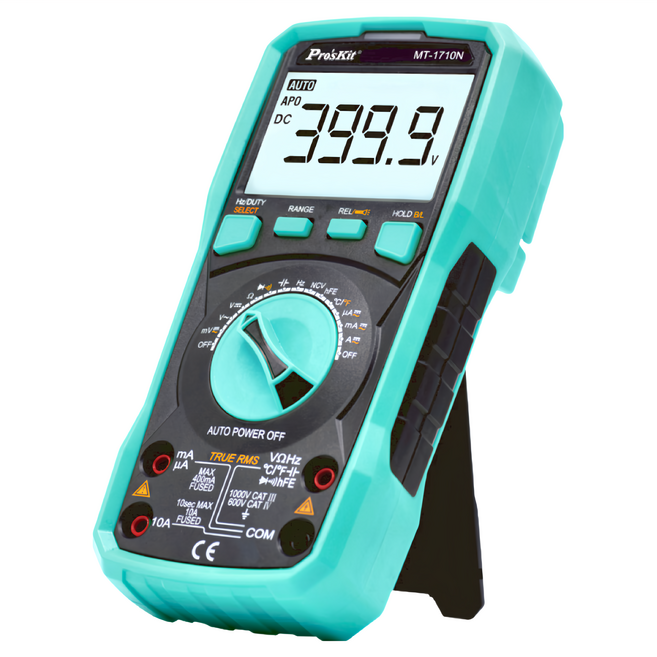 Pro'sKit 寶工 MT-1710N 3-3/4真有效值自動量程電錶 精準測量 多功能, 1個