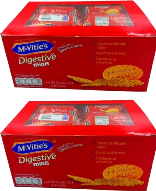 McVitie's 麥維他 消化餅迷你包 全素, 390g, 2盒
