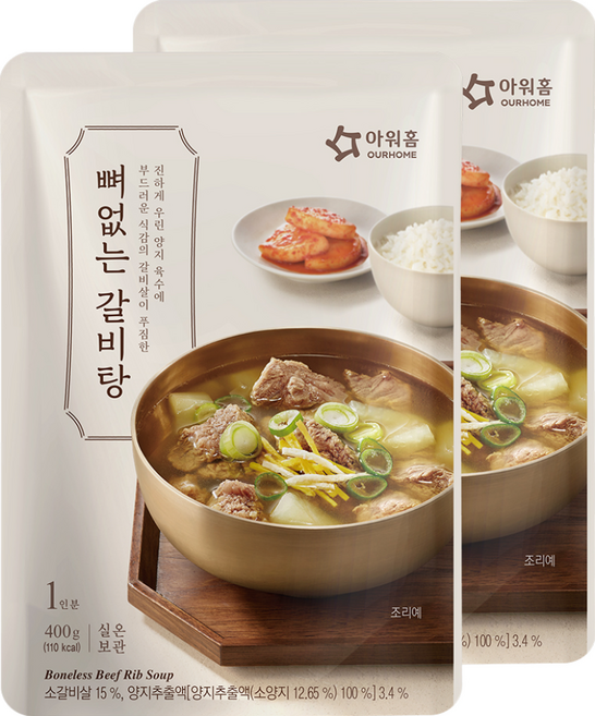 OURHOME 愛味弘 無骨排骨湯, 400g, 2包