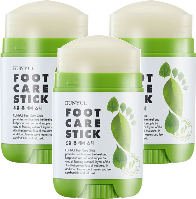 EUNYUL足部護理棒 滋養皮膚 令肌膚柔軟舒適, 20g, 1個, 3個